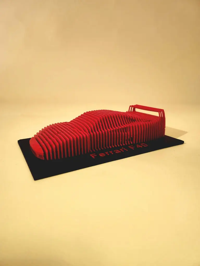 3D Printed Ferrari F40 Sculpture