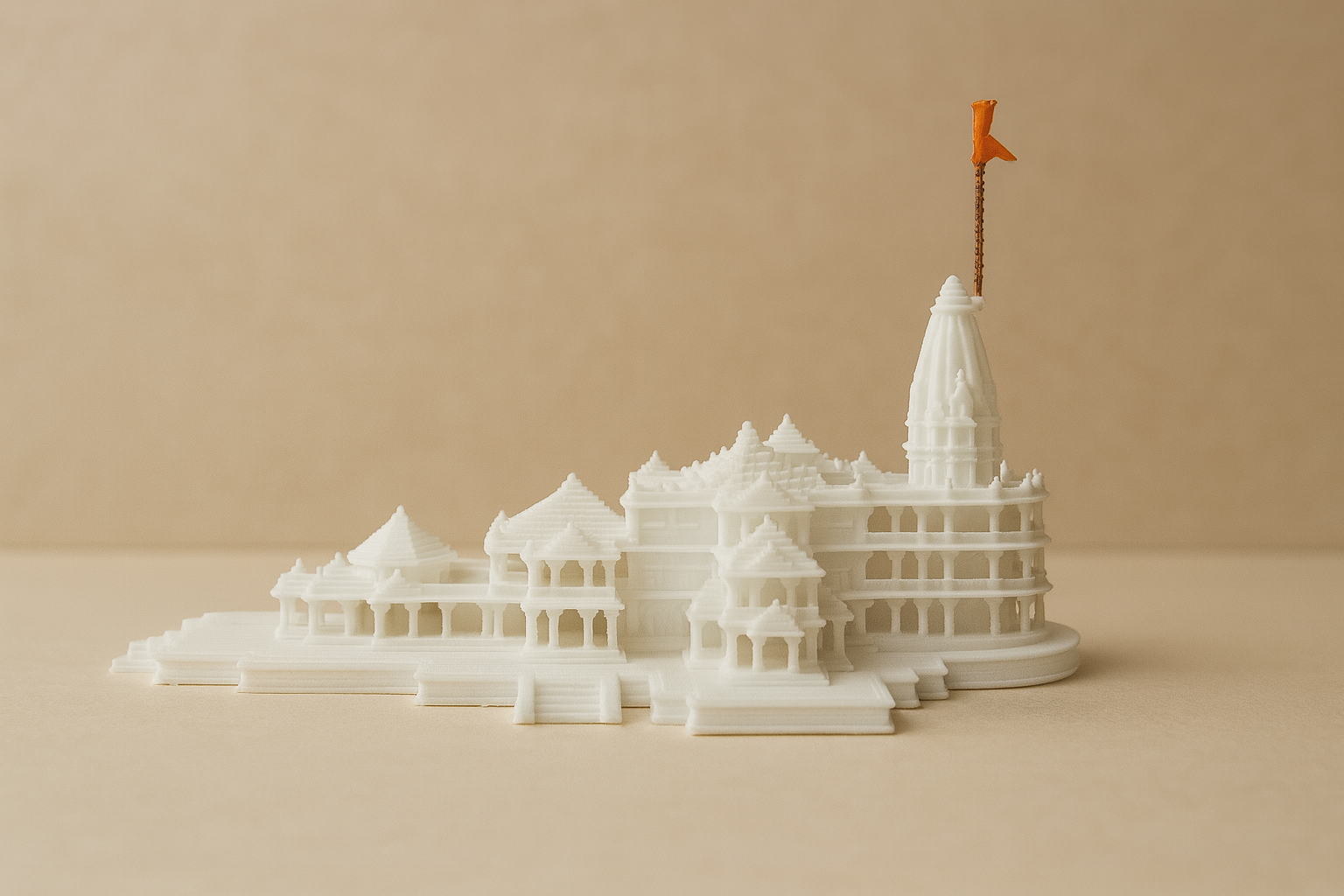 Ram Mandir 3D Model Sculpture